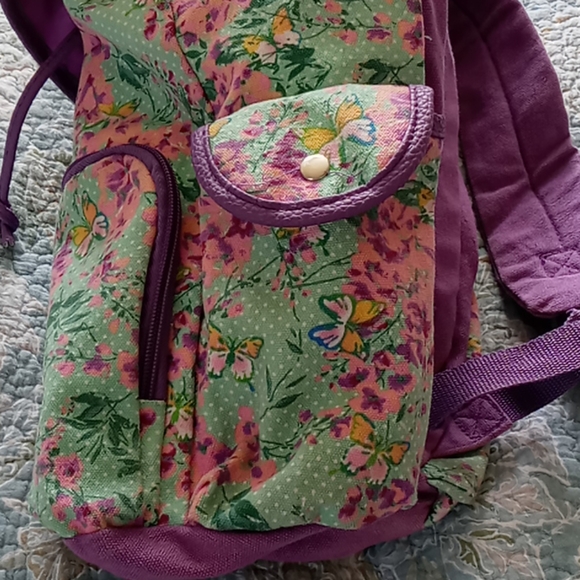 Laura Ashley Drawstring Backpack - Picture 3 of 6